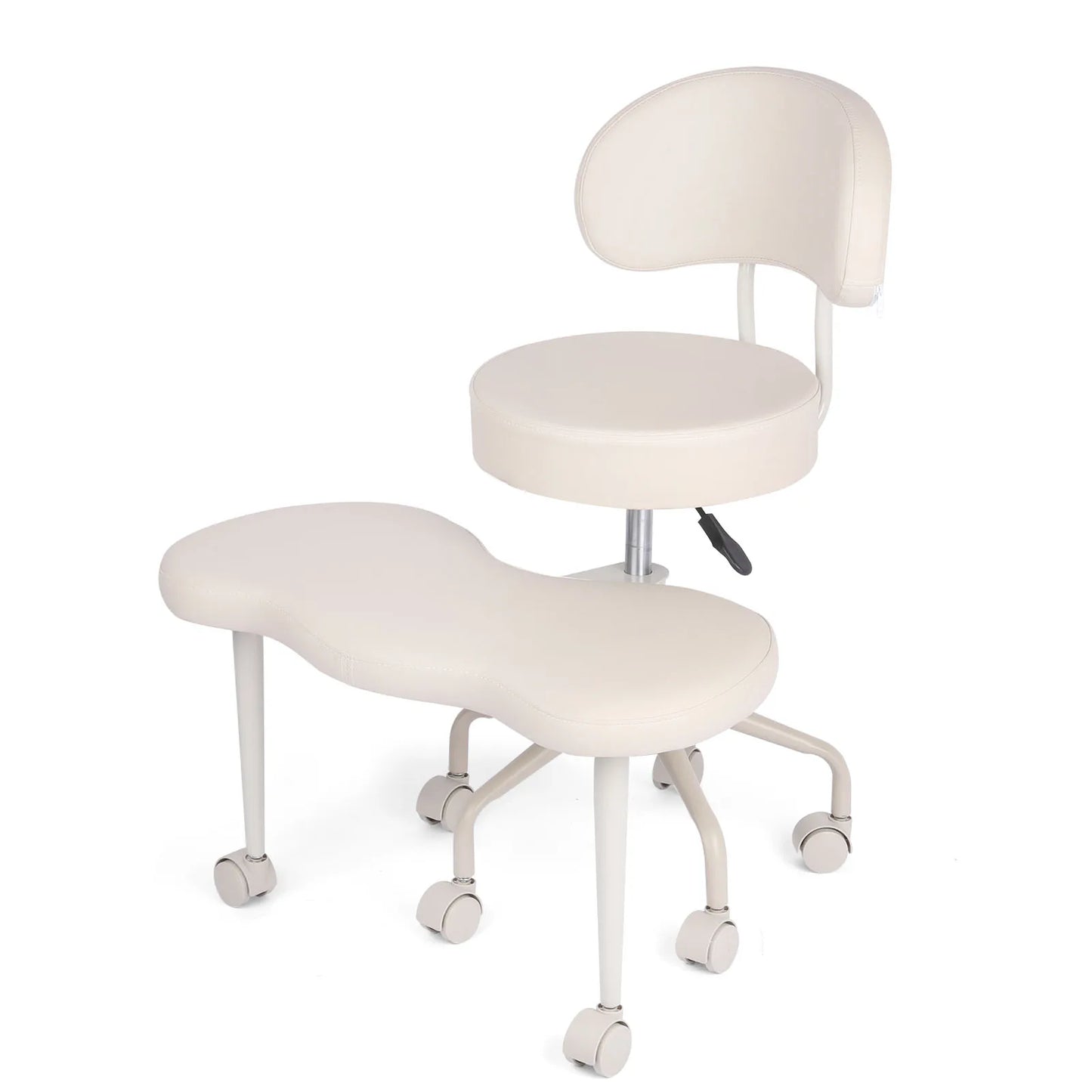 Cross Desk Chair with Lumbar Support and Height Adjustable,Desk Chair for Adults,Legged Office Chair with Wheels