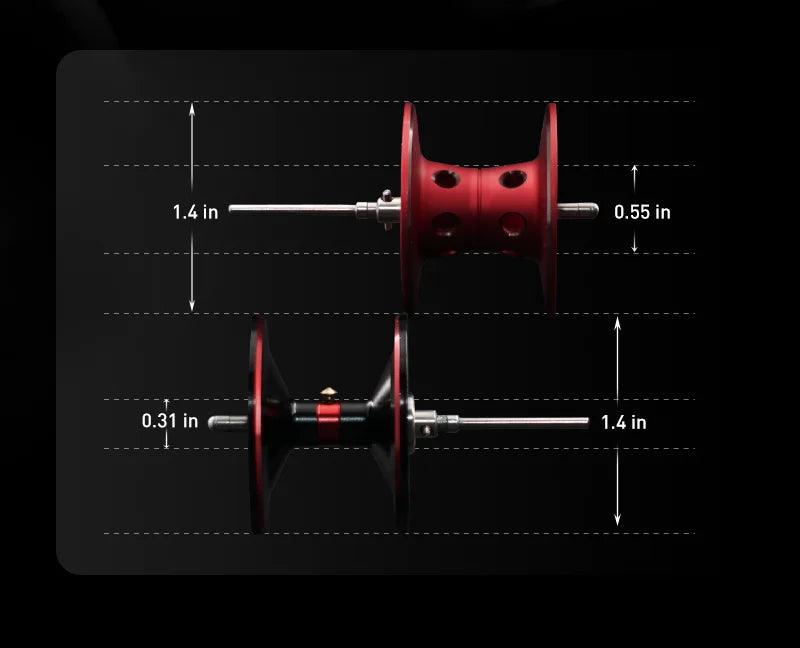 Seasir Salminus Baitcasting Fishing Reel Max Drag 12Kg 8.0:1 High Gear Ratio Metal Aluminum Frame coil