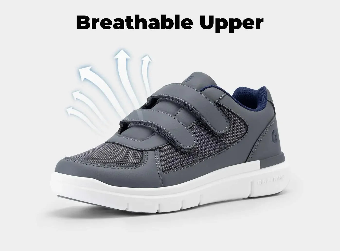 Extra Wide 4E Men'S Diabetic Shoes Senior Causal Shoe Relieve Neuropathy Suitable For Swollen Foot Pain With Arch Support