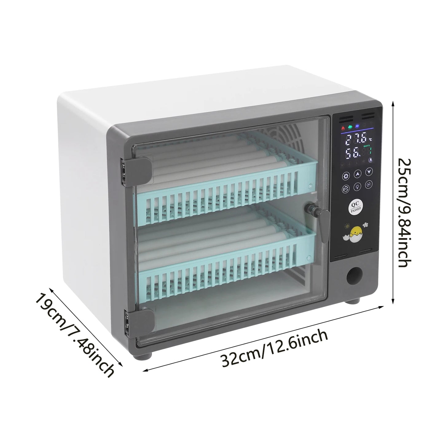 24 Egg Incubator for Chicken Duck Goose Automatic Turner Humidifier US Plug