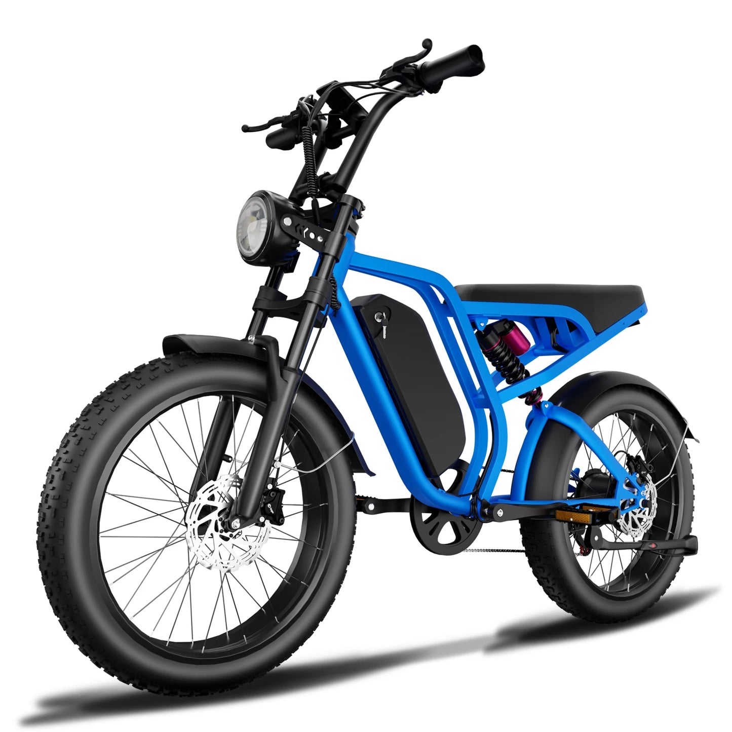 B8 Electric Bike: 52V 1500W Motor, 32MPH Top Speed, 80-Mile Range, Removable Battery