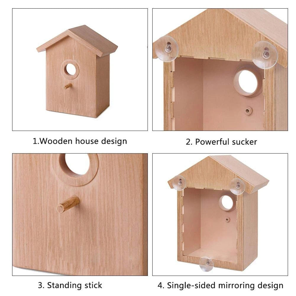 Outdoor Garden Bird Nest With Suction Cup Garden Decoration Supplies Bird Nest For Home