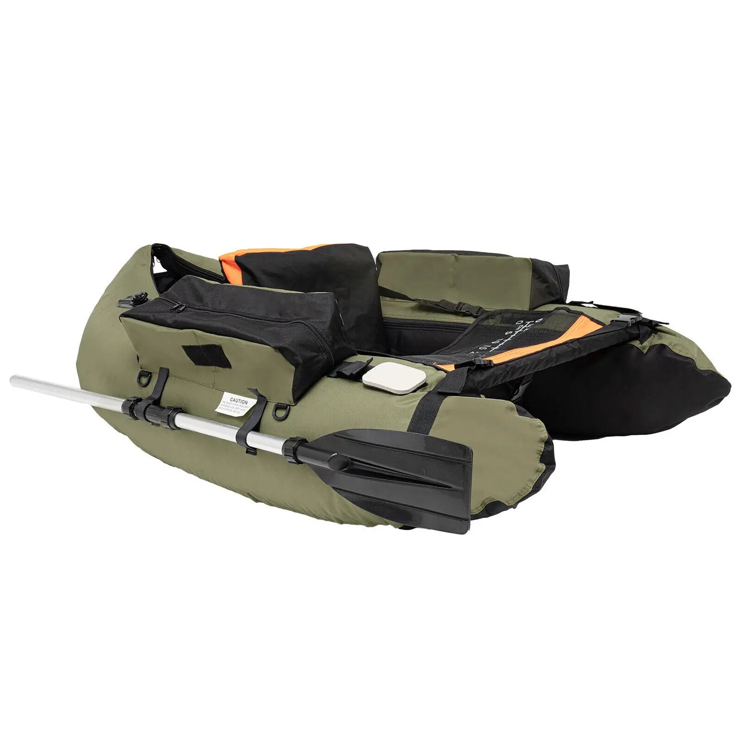 Outdoor Inflatable Fishing Boat Adjustable Backrest 130kg/286.6lbs Load