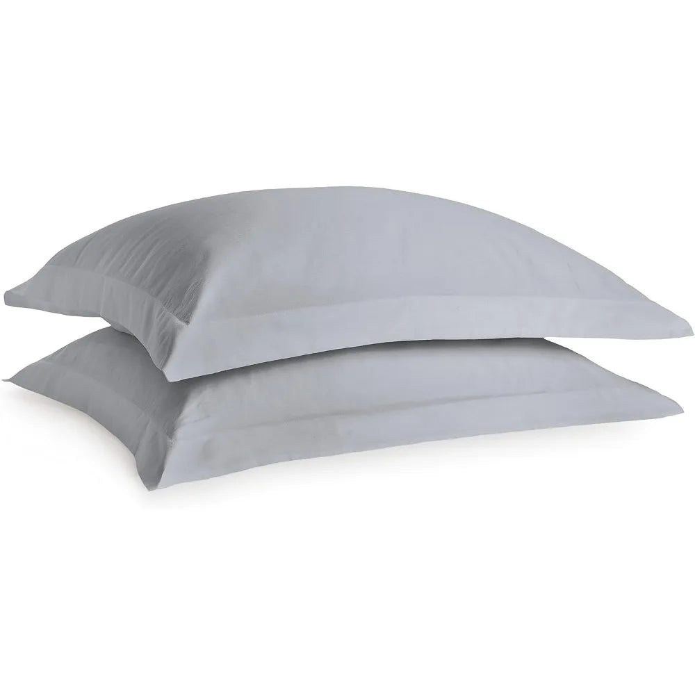 Peruvian Pima Cotton 415 Thread Count Percale Duvet Cover Set - Full/Queen, 100% Pima Cotton, 3-Piece (1 Duvet Cover, 2 Pillowca