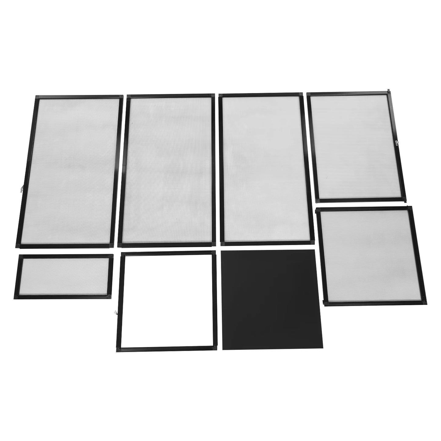 Micro Habitat Terrarium Enclosure, Rectangular Freestanding Reptile Feeding Box, Reptile Pet Feeding Net Box Black 20kg