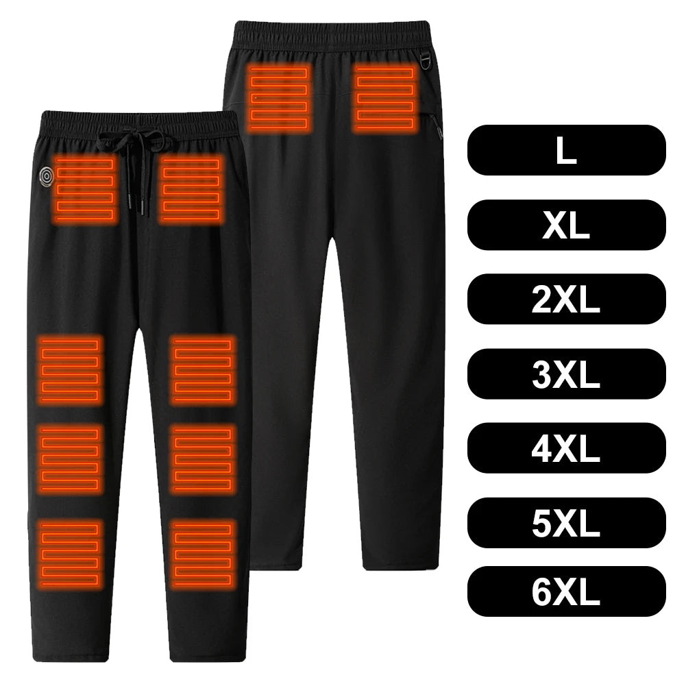 Intelligent Heating Pant 10-Heating Zones 2-Switches 3-Speed Adjustable Suitable For Outdoor Activities Indoor Work Hiking Elect