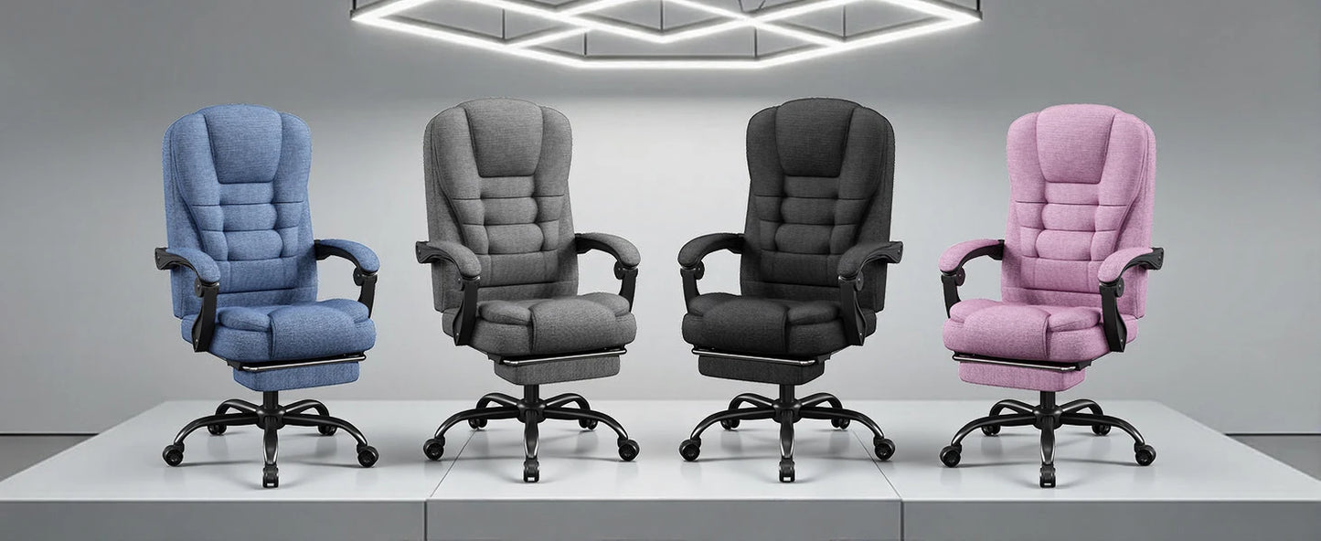 Ergonomic Executive Office Chair - High Back Chair with Headrest & Lumbar Support, Premium Home Office Chair - Adjustable Height