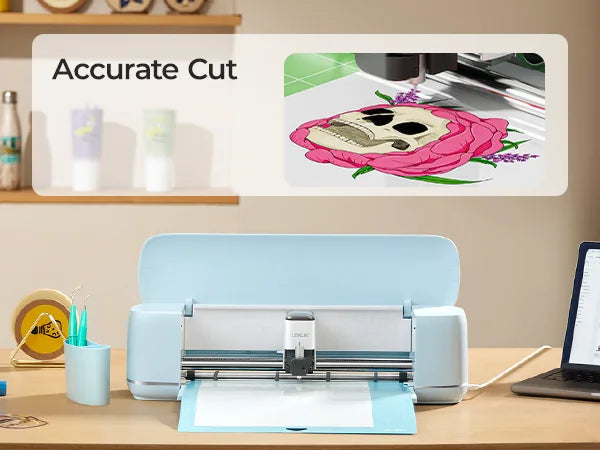 LOKLiK Vinyl Cutter Machine 2- Smart Die Cutting Machine for Crafts Customized Cards Compatible with iOS Android Windows Mac