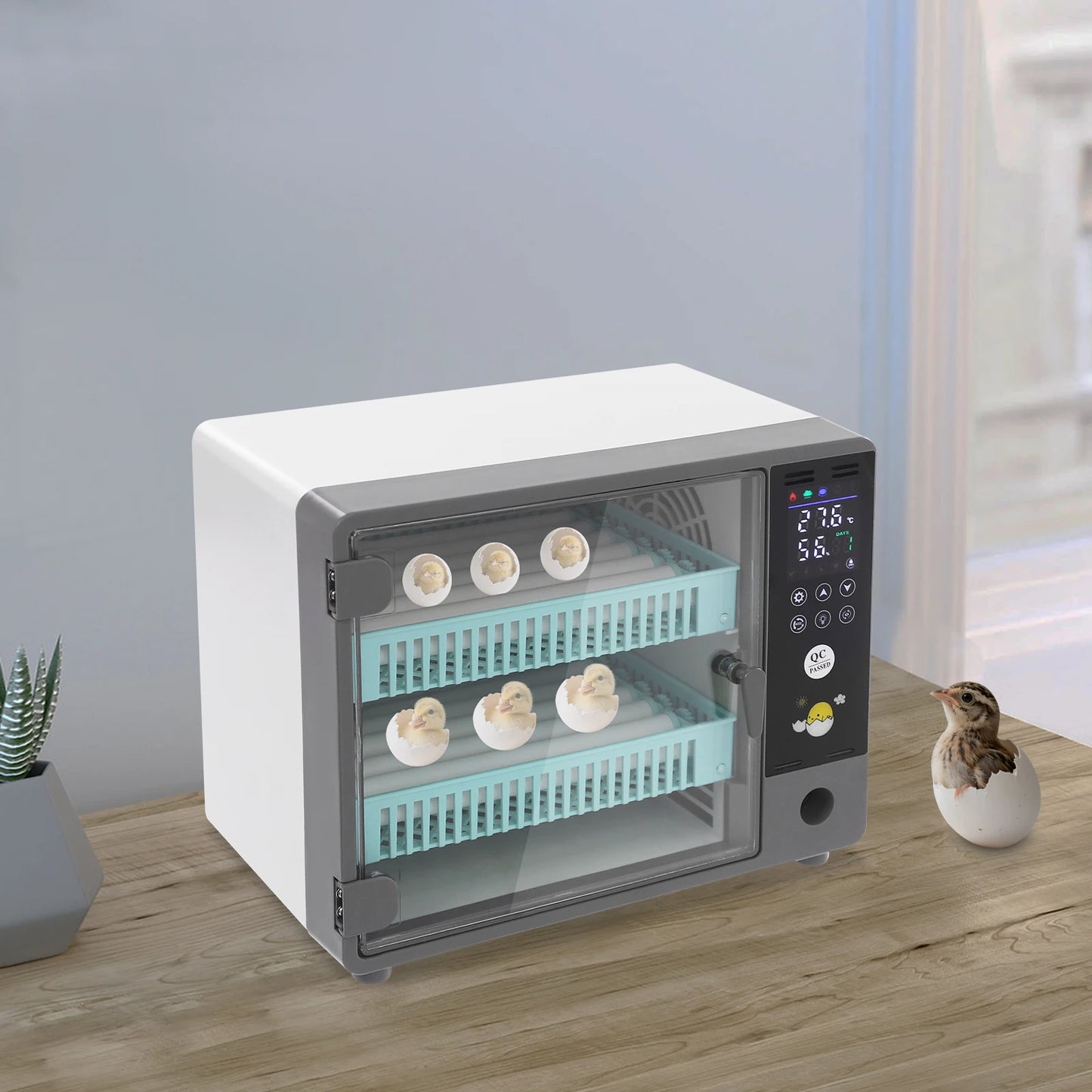 24 Egg Incubator for Chicken Duck Goose Automatic Turner Humidifier US Plug