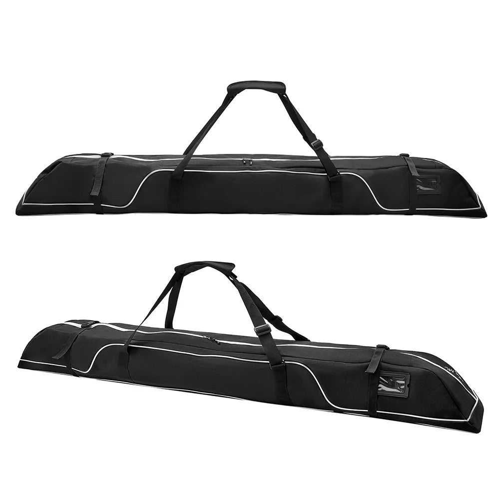 172cm Ski Travel Bag Adjustable Ski and Snowboard Equipment Travel Bag  Handle Waterproof for Snowboard Goggles Gloves