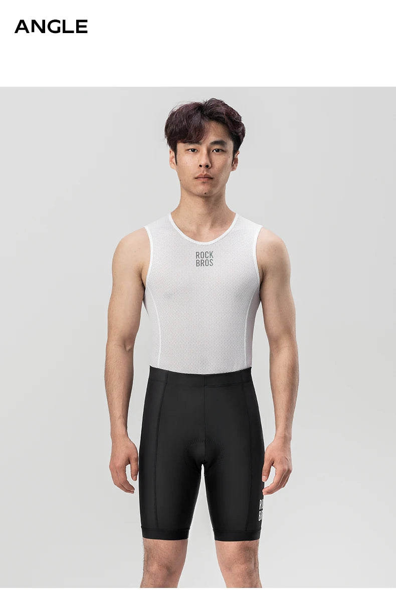 ROCKBROS Men's Cycling Shorts 3D Gel Pad Cycling Underwear Anti-Slip Breathable Bike Bicycle Liner Shorts Men MTB Road Riding