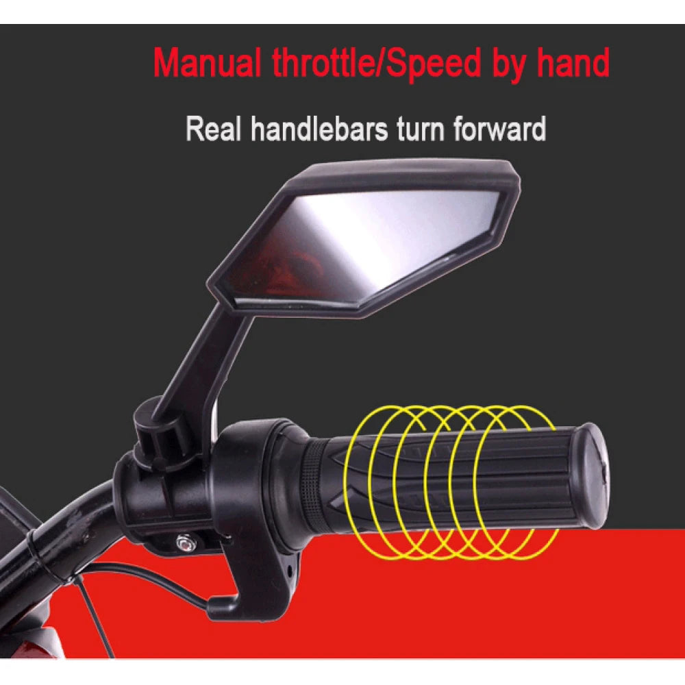 12V Electric Motorcycle Kids Ride-On Car for 3-6 Years Boys Girls 3-Wheel Colorful Flashing Light Wheels Outdoor Fun Gift