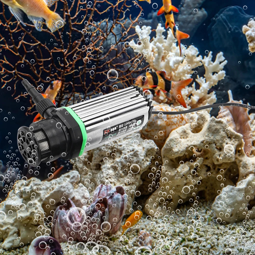DC 12V Submersible Water Pump Water Flow Speed Adjustable Bottom Suction Water Pump for Car Washing Fish Tank Flower Watering