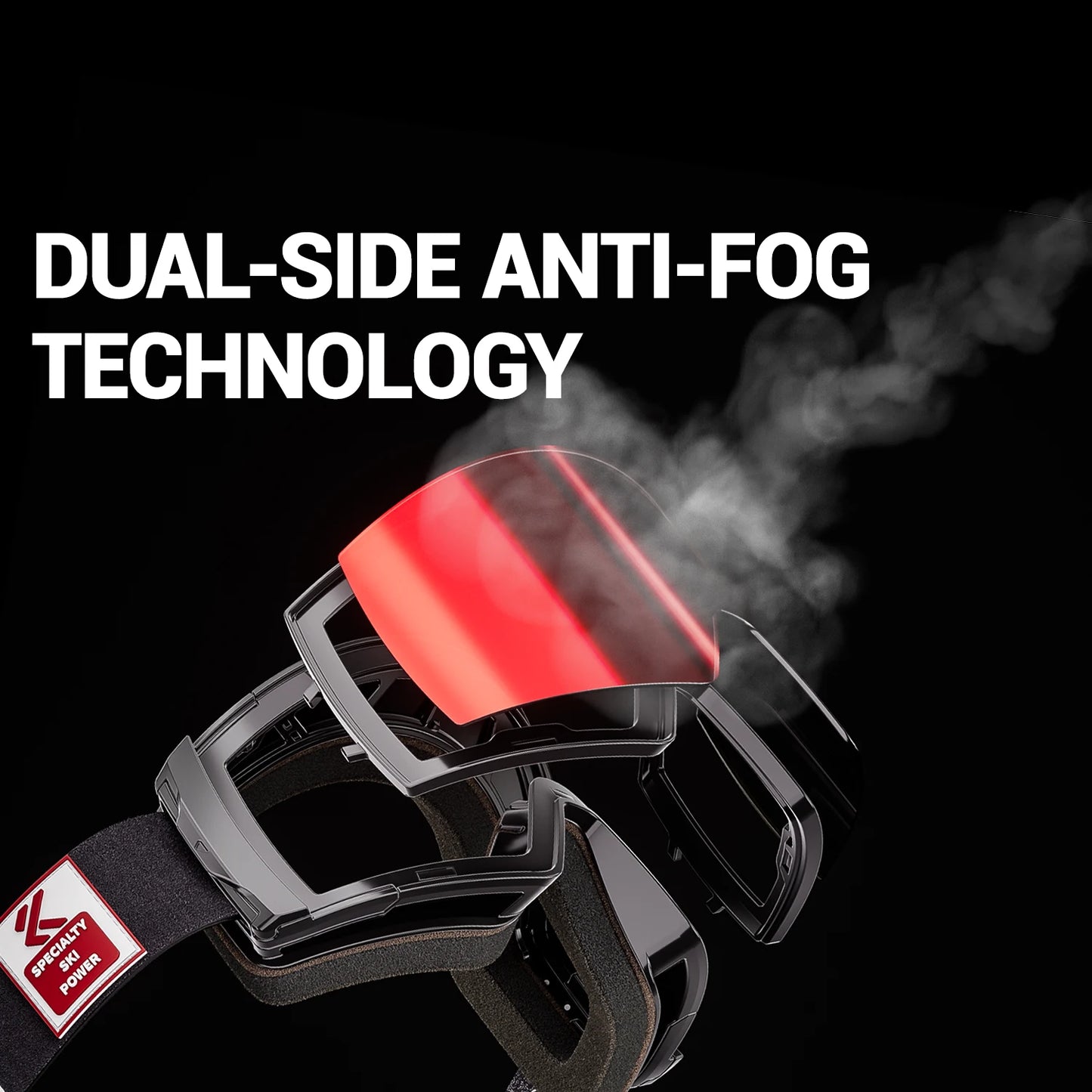 KAPVOE New Outdoor Photochromic Ski Goggles Winter Snow Sports for Unisex Snow Glasses UV400 Anti-fog Magnetic Snowboard Glasses