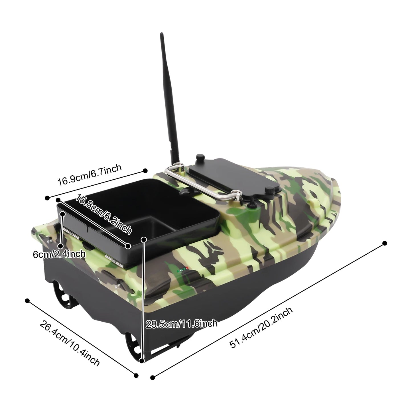 Fishing Bait Boat High Speed Fishing Bait Boat Remote Control Boat for Pool and Lake Bait Boats
