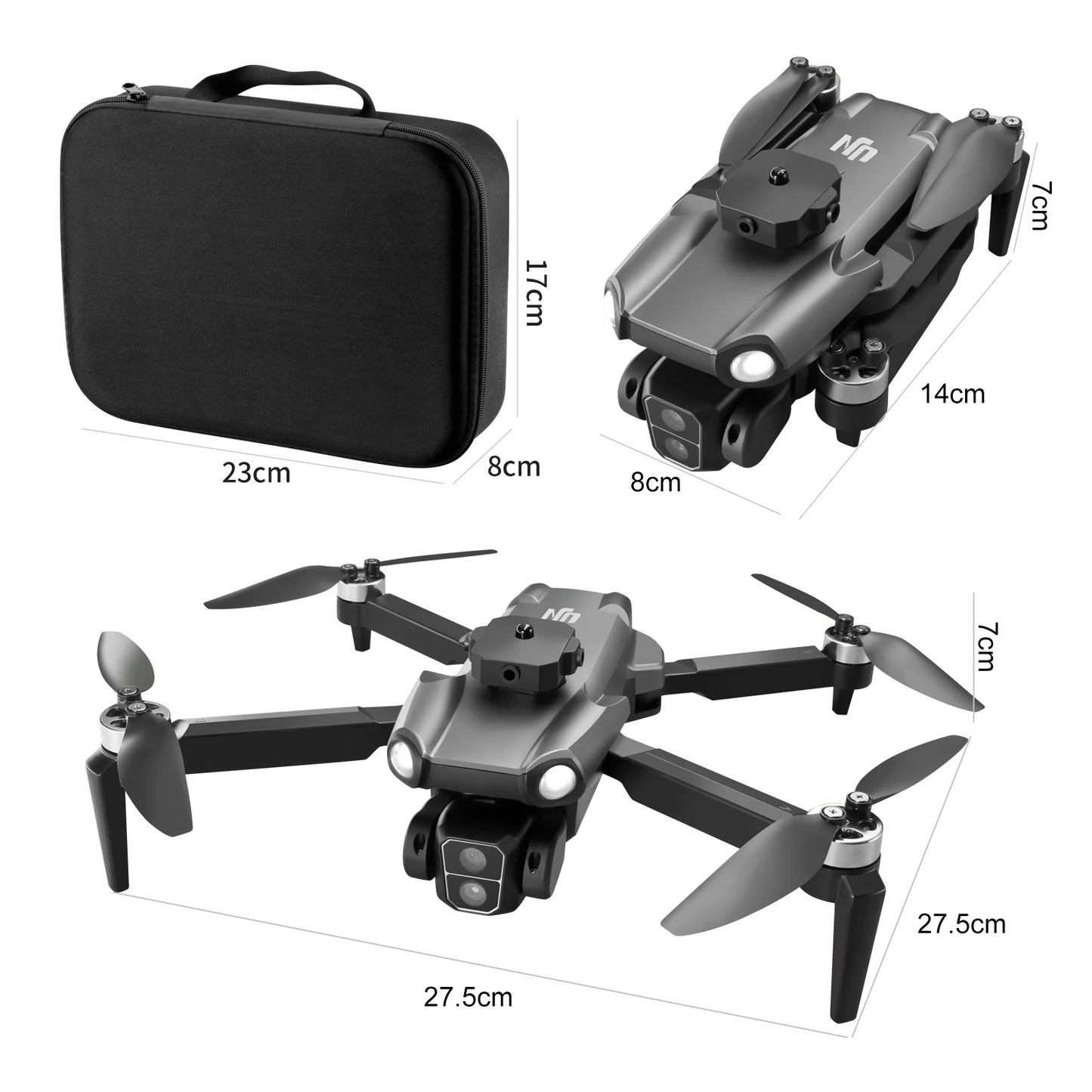 M8 Pro  Drone Professional Mini Dron WIFI Optical Flow Localization 3sided Obstacle Avoidance Quadcopter Toy Gift