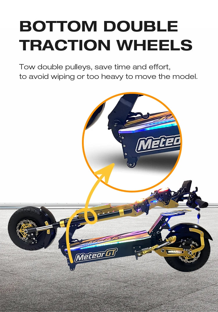 US Warehouse GT-M8 patinete eléctrico 72V50AH Dual Motors 13inch City Wheel Adult Electric Scooter Seat & Trunk Trotinette