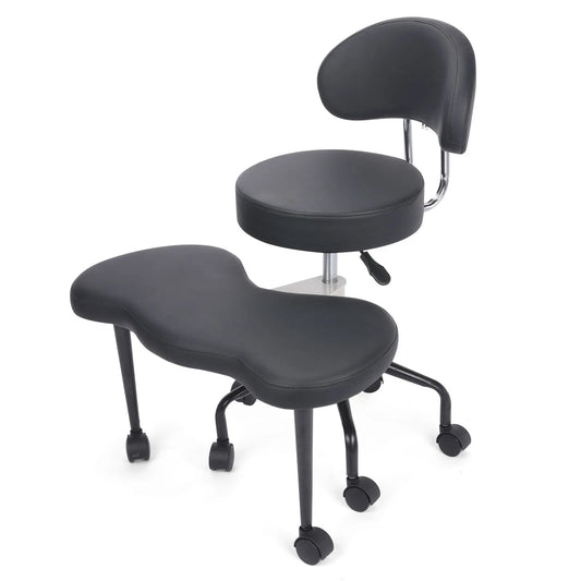 Cross Desk Chair with Lumbar Support and Height Adjustable,Desk Chair for Adults,Legged Office Chair with Wheels