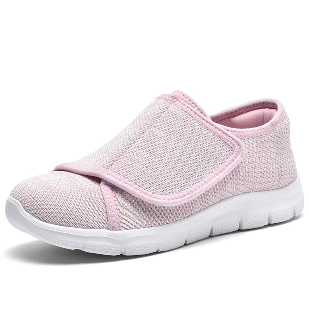 Men Women Walking Shoes Comfortable Walking Sneakers Adjustable Closure Extra Wide Shoes Lightweight for Elderly Swollen Feet