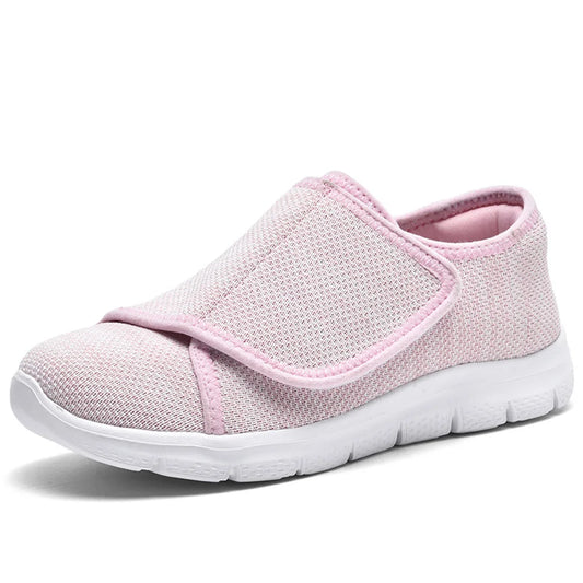 Men Women Walking Shoes Comfortable Walking Sneakers Adjustable Closure Extra Wide Shoes Lightweight for Elderly Swollen Feet