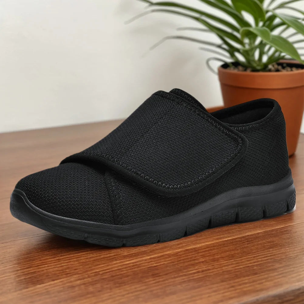 Men Women Walking Shoes Comfortable Walking Sneakers Adjustable Closure Extra Wide Shoes Lightweight for Elderly Swollen Feet