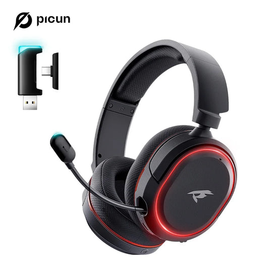 Picun G2 2.4G Wireless Gaming Headset Bluetooth Headphones