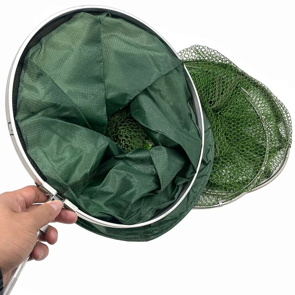 Folding Fishing Net 1.7m 2m 2.5m 3m Shrimp Fish Trap Carp Large Creel Feeder Crab Catchers Surfcasting Accessories Cast Network