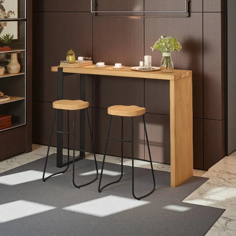 Bar Table High Folding Counter Cocktail Round Bistro Stool Home Kitchen Restaurant Cafe Club Decor Breakfast Cafe Living Room