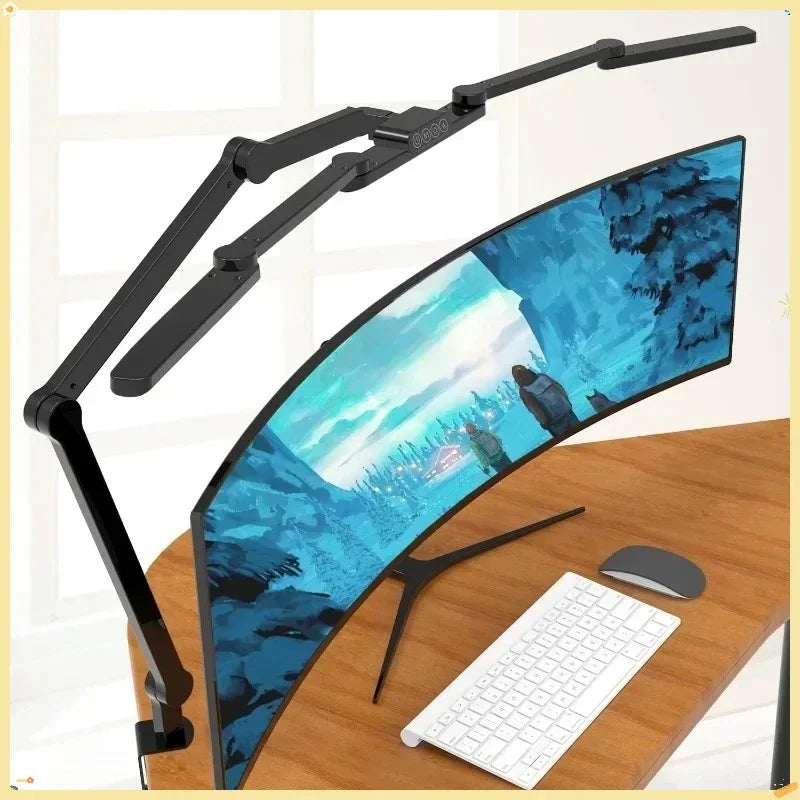 LED Architect Desk Lamp with Clamp, 41.5" Tall 24W Bright Computer Light for Home Office Study Gaming
