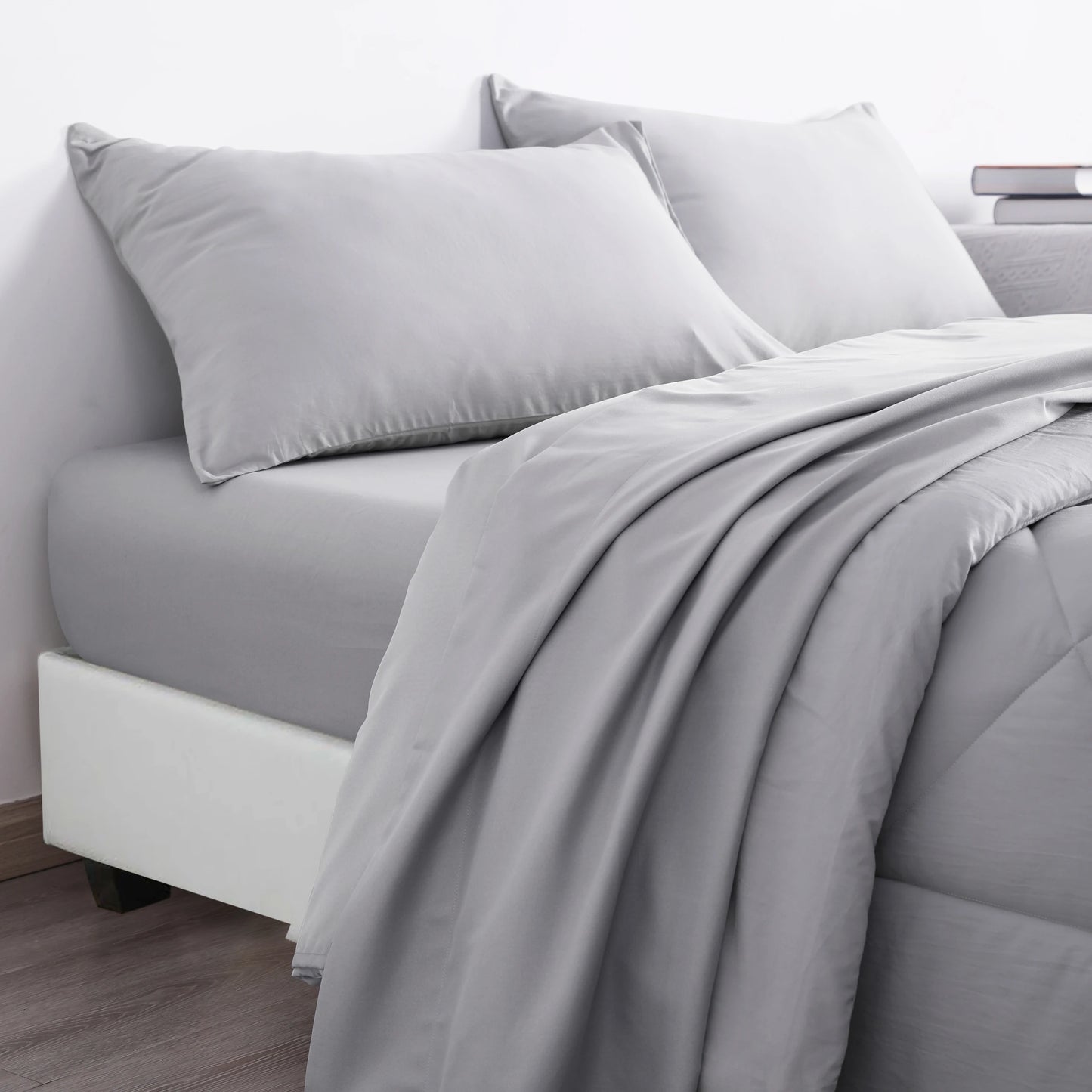 Ntbay 5 Piece Bedding Comforter Set,Breathable Bed in a Bag, Includes Comforter, Fitted Sheet, Top Sheet and Pillowcases