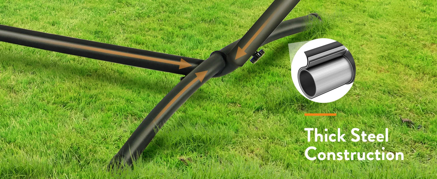 Gyroor Hammock with Adjustable Stand- Stylish Hammock Bed w/Storage Bag, 600lb Capacity