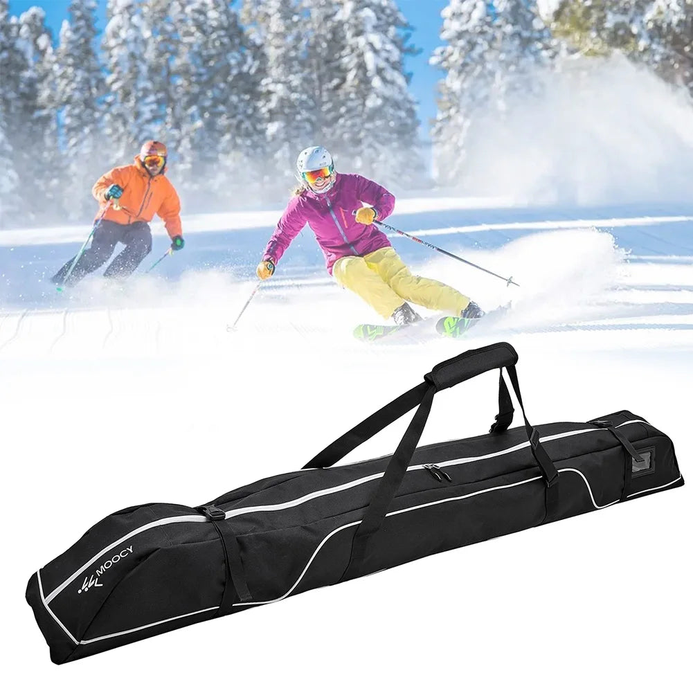 172cm Ski Travel Bag Adjustable Ski and Snowboard Equipment Travel Bag  Handle Waterproof for Snowboard Goggles Gloves
