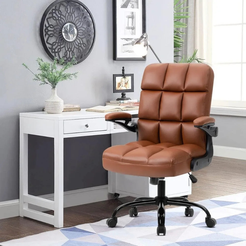 Home Office Chair Ergonomic Desk Executive Chair Computer Task Chair, Rolling Swivel Chair with Arms,