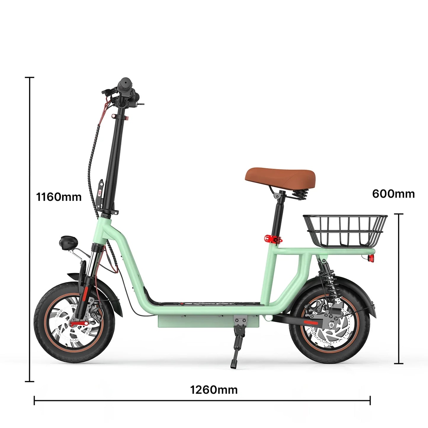 ISCOOTER I12 Adult Electric Scooter 500W Motor E- Scooter 36V 7.5AH Battery Electric Scooter 12 Inch Road Tires Electric Scooter