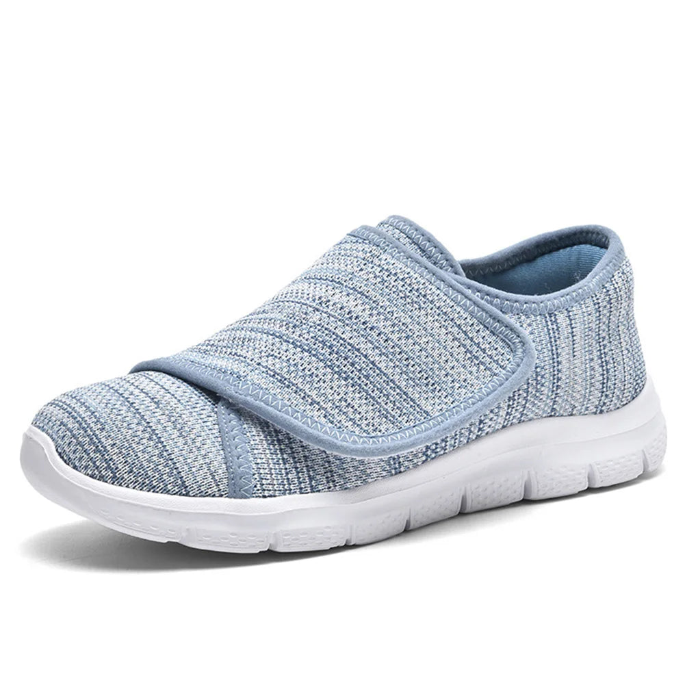 Men Women Walking Shoes Comfortable Walking Sneakers Adjustable Closure Extra Wide Shoes Lightweight for Elderly Swollen Feet