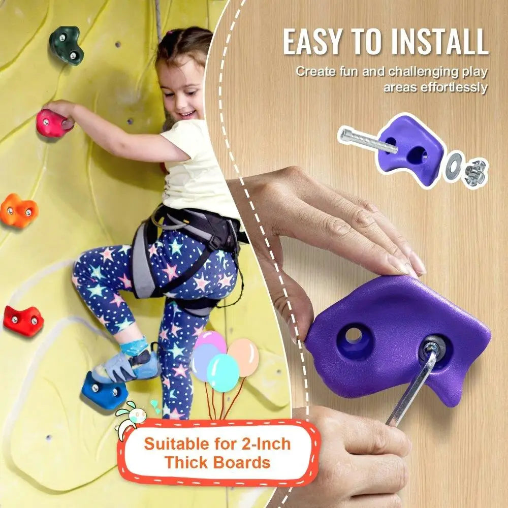 72 Rock Climbing Holds Climbing Rocks for Indoor Outdoor Use Rock Wall Climbing Grips