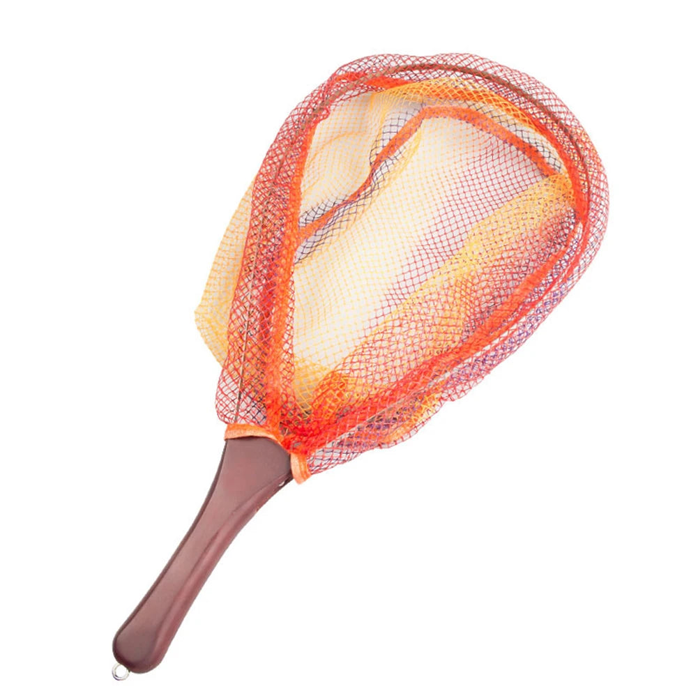 Folding Fishing Landing Net Wooden Handle Fly Fishing Net Catch and Release Net for Trout Bass Pike Fishing Tools