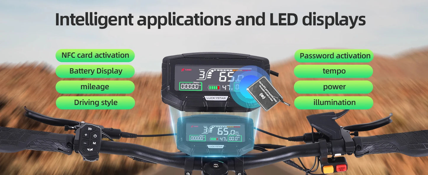 6000W High Power Adult Electric Scooter  Off-Road Commute Foldable 60V 38Ah Large Battery 60 Miles Range 50 Mph Fast E-Scooter