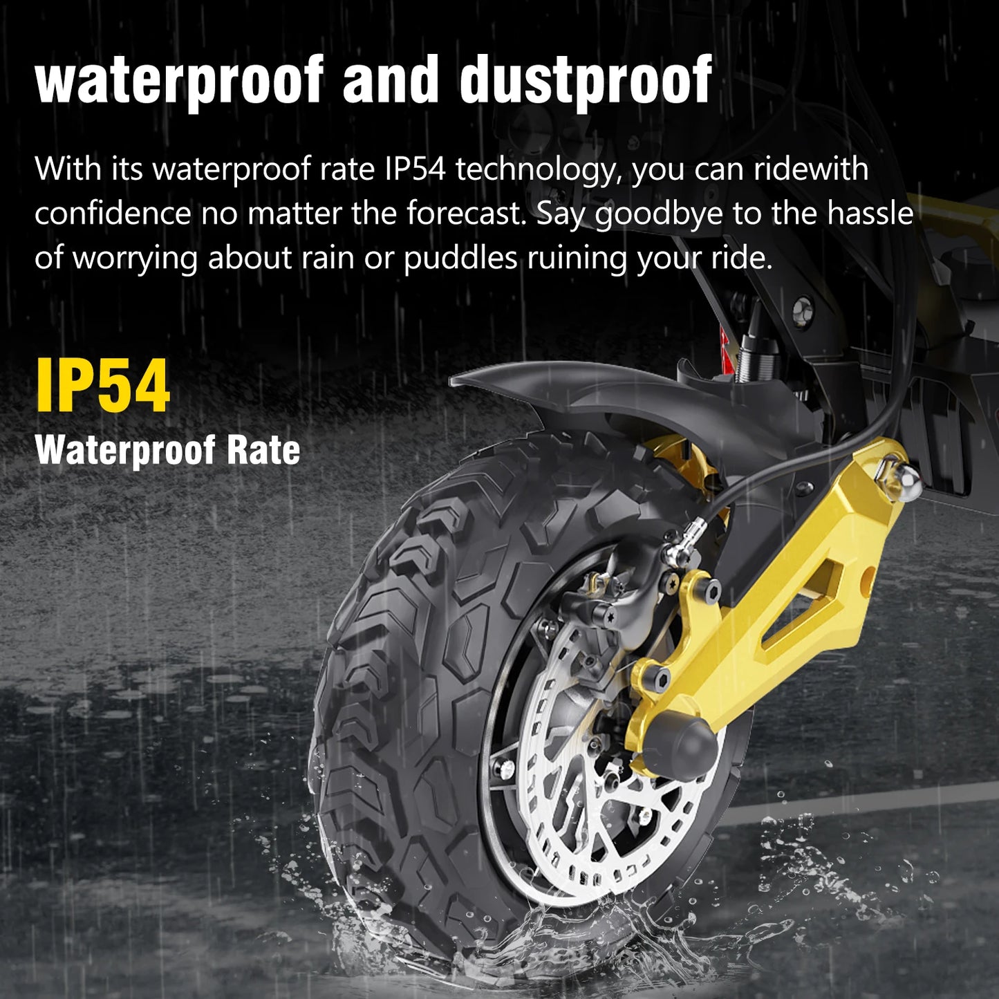 IENYRID ES60 Electric Scooter, 2*1200W Dual Motor, 48V 23Ah Battery, 11-inch Tire, 60km/h Max Speed, 70km Range, Hydraulic Brake