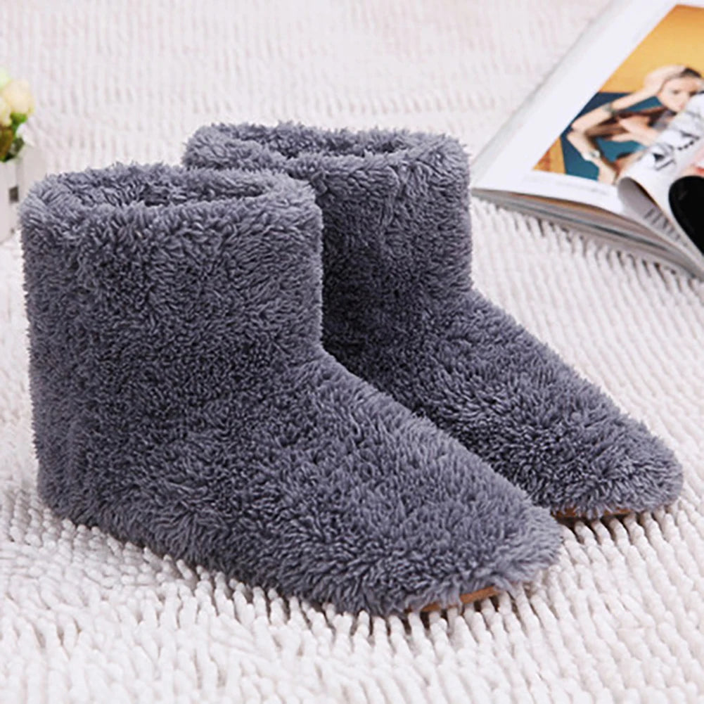 Women Men Electric Heating Shoes USB Heated Shoes Couples Home Shoes for Cold Weather