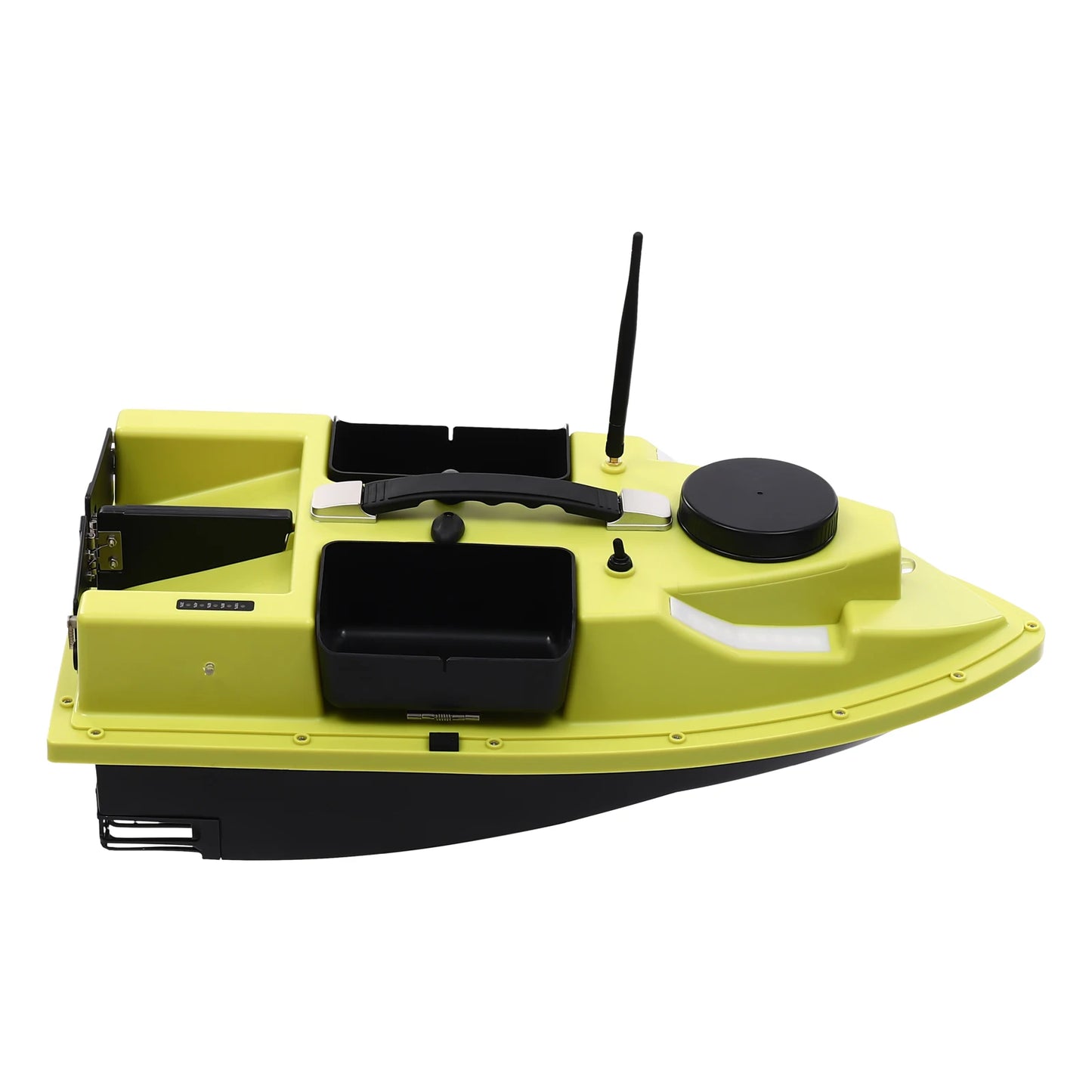 5200mAh GPS Fishing Bait Boat,Remote Control Nest Beater W/ 3/4 Bait Containers and LED Screen,1.5kg/2kg Load Rechargeable