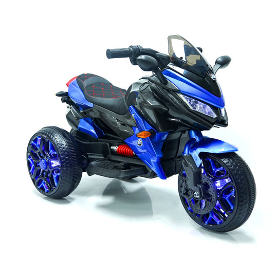 12V Kids Motorbike: Features Training Wheels, Manual Hand Throttle Control, Sparkling LED Tires, and a Premium PU Seat