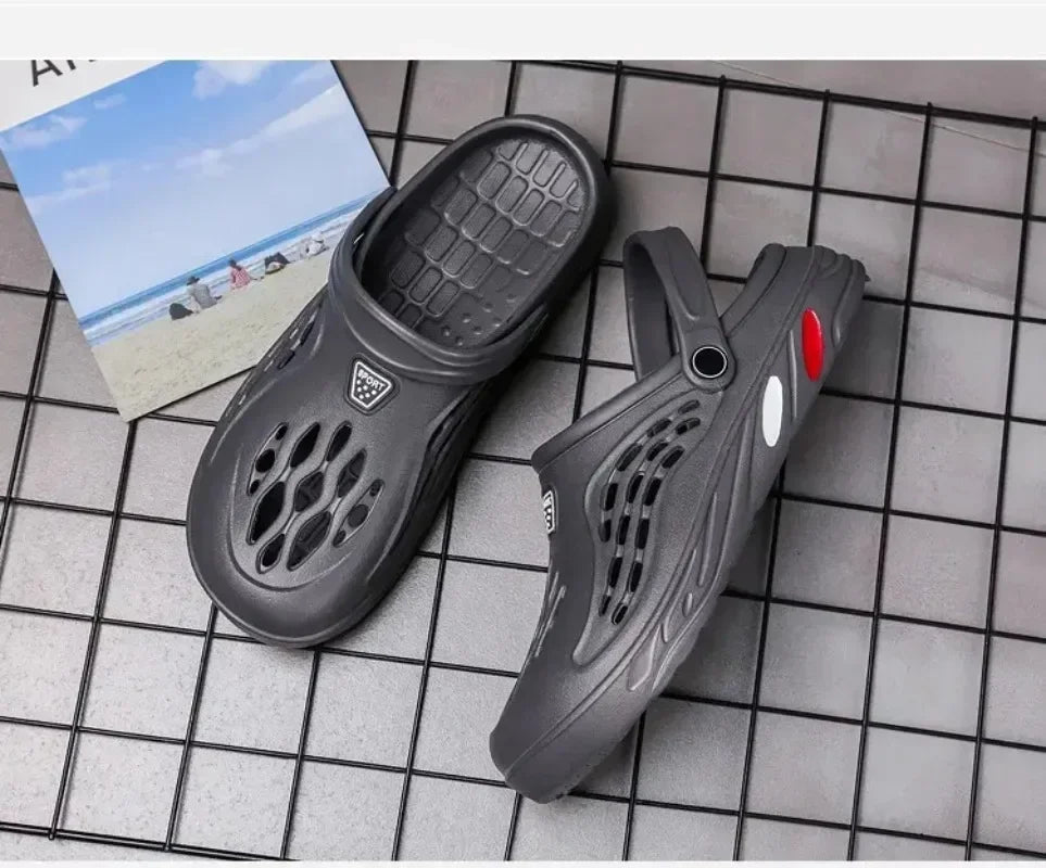 Plus Size 47 48 49 Men Summer Clogs Sandals EVA Slippers Men and Women Garden Shoes Beach Sandals Couple's Outdoor House Slides