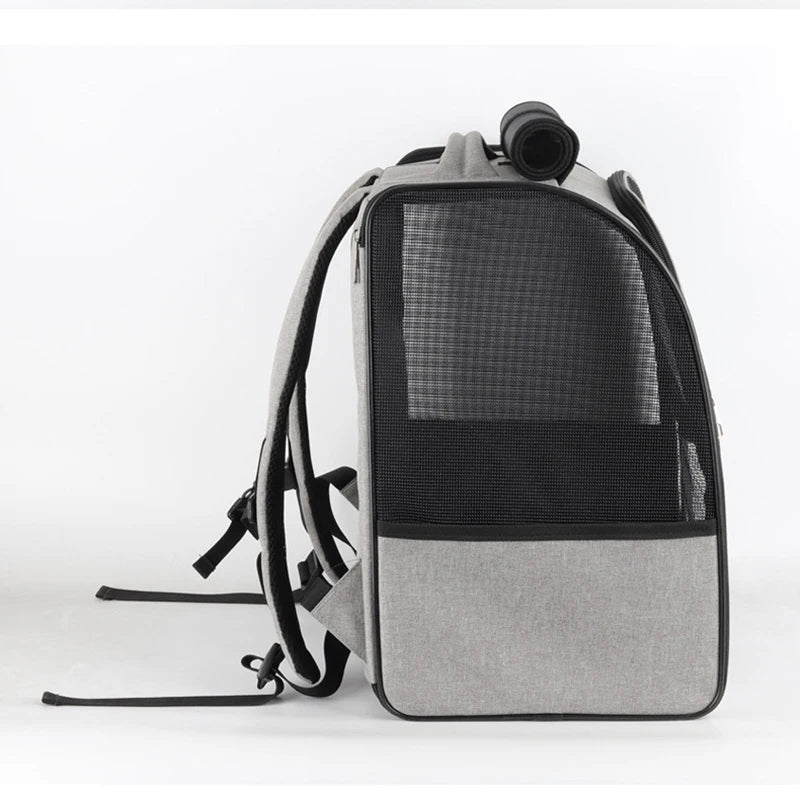 Pet Cat Backpacks Breathable Outdoor Cat Carrier Shoulder Bag for Small Dogs Cats Portable Travel Folding Backpack Pet Supplies