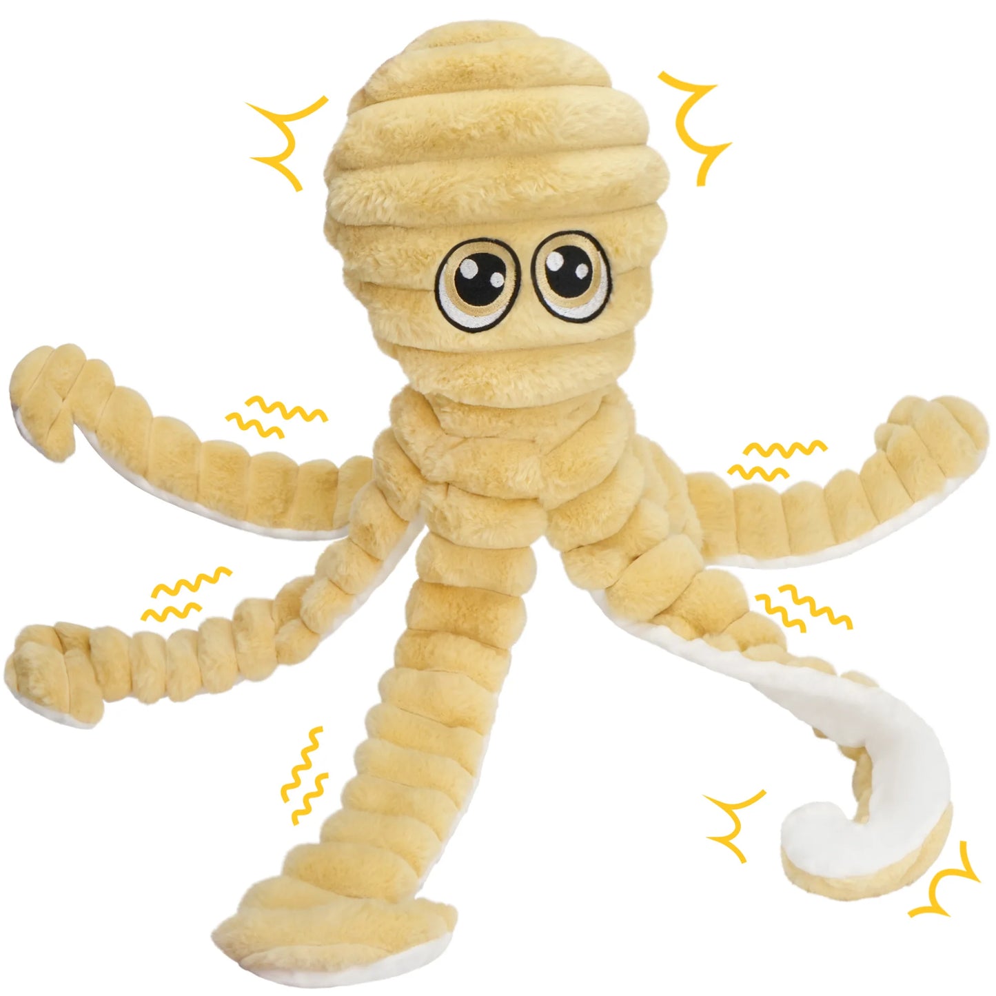 Octopus Design Pet Grinding Teeth Squeaky Plush Toy, Chewing Toy For Dog Interactive Supply, Animal Pet Toy For Small Medium Dog