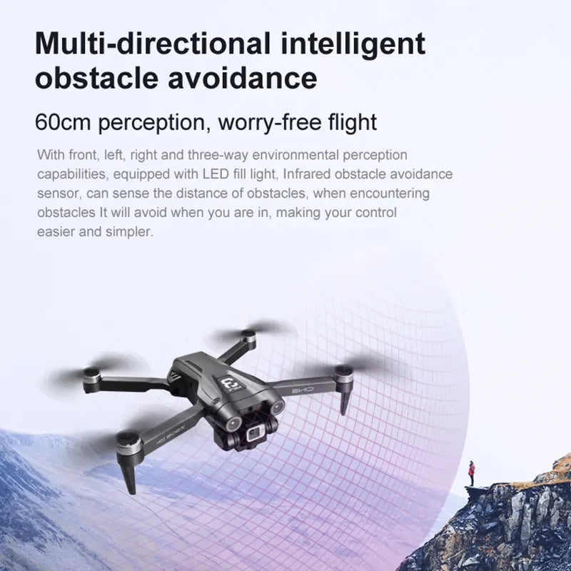 Z908 Pro Max GPS Drone Brushless 8K HD Dual Camera Optical Flow Obstacle Avoidance Foldable Quadcopter RC Distance 9000M