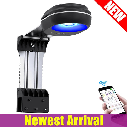 PopBloom RL60 WiFi Aquarium Reef Light 60W, Full Spectrum Marine Aquarium LED Light For Coral SPS/LPS Nano Tank, Include Mount
