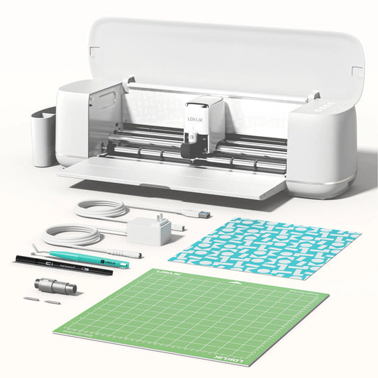 LOKLiK Vinyl Cutter Machine for all Crafts Create Customized Cards Smart Cutting Machine Compatible with iOS Android Windows Mac