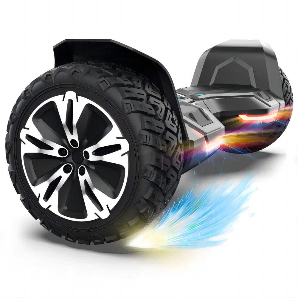 8.5 inch All Terrain Off Road Hoverboard with Bluetooth Speakers and LED Lights, UL2272 Certified Self Balancing Scooter