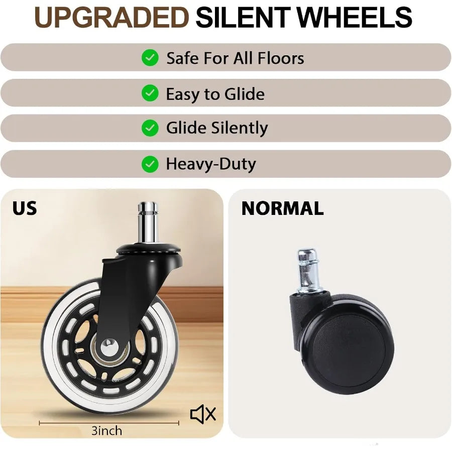 Home Office Desk Chair Ergonomic High Back Leather Computer Chair with Lumbar Support Adjustable Height Recline Swivel Executiv